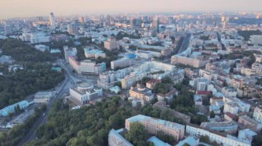 Kyiv, Ukrayna hava görüntüsü. Kiev