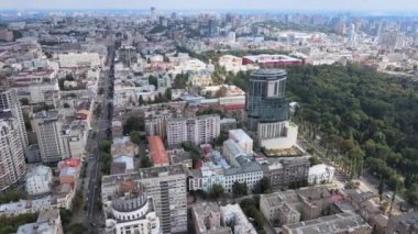 Kyiv, Ukrayna hava görüntüsü. Kiev