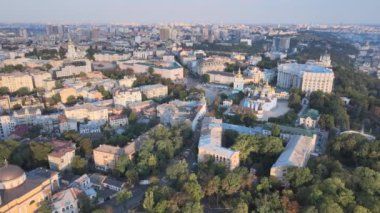 Kyiv, Ukrayna hava görüntüsü. Kiev