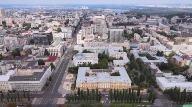 Kyiv, Ukrayna hava görüntüsü. Kiev