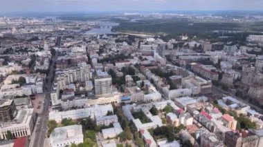 Kyiv, Ukrayna hava görüntüsü. Kiev