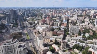 Kyiv, Ukrayna hava görüntüsü. Kiev