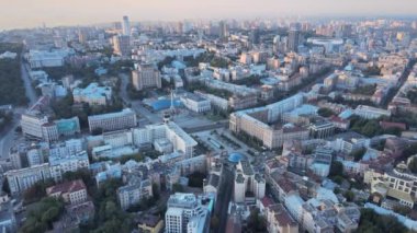 Kyiv, Ukrayna hava görüntüsü. Kiev