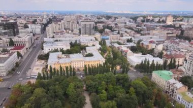 Kyiv, Ukrayna hava görüntüsü. Kiev