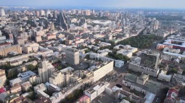 Kyiv, Ukrayna hava görüntüsü. Kiev