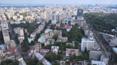 Kyiv, Ukrayna hava görüntüsü. Kiev