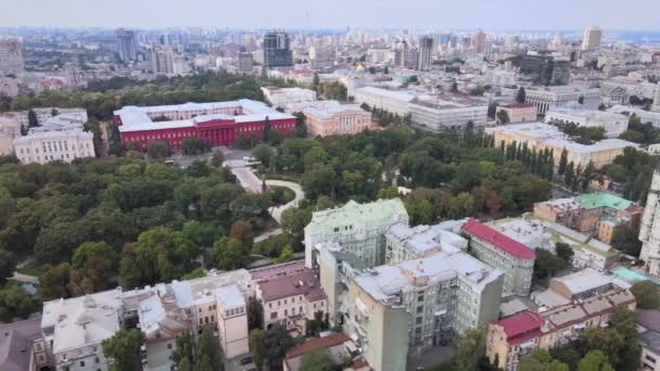 Kiev, Ucraina vista aerea della città. Kiev — Video Stock