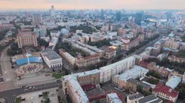 Kyiv, Ukrayna hava görüntüsü. Kiev