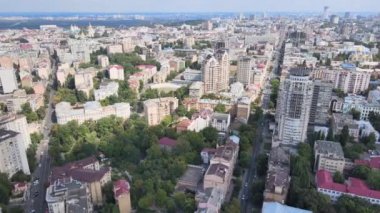 Kyiv, Ukrayna hava görüntüsü. Kiev