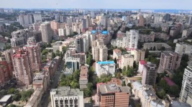 Kyiv, Ukrayna hava görüntüsü. Kiev