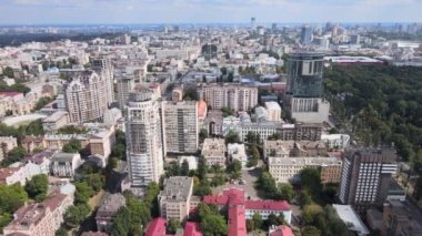 Kyiv, Ukrayna hava görüntüsü. Kiev