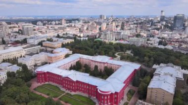 Kyiv, Ukrayna hava görüntüsü. Kiev