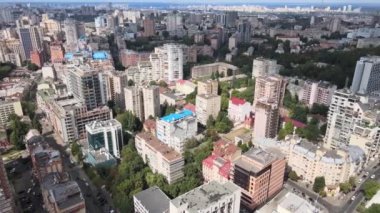 Kyiv, Ukrayna hava görüntüsü. Kiev