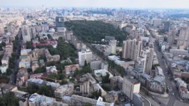 Kyiv, Ukrayna hava görüntüsü. Kiev