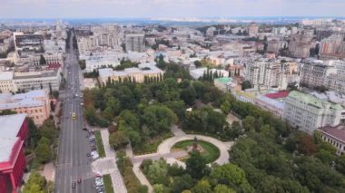 Kyiv, Ukrayna hava görüntüsü. Kiev