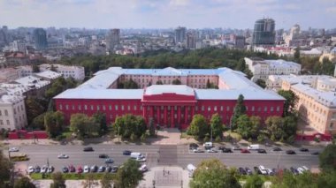 Kyiv, Ukrayna hava görüntüsü. Kiev