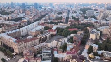 Kyiv, Ukrayna hava görüntüsü. Kiev