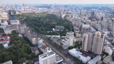 Kyiv, Ukrayna hava görüntüsü. Kiev