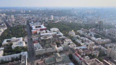 Kyiv, Ukrayna hava görüntüsü. Kiev