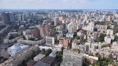 Kyiv, Ukrayna hava görüntüsü. Kiev