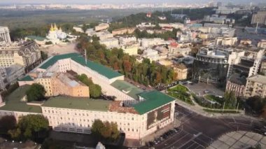 Kyiv, Ukrayna hava görüntüsü. Kiev