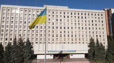 Ukrayna 'da seçimler: Kyiv' deki Ukrayna Merkez Seçim Komisyonu. Havadan