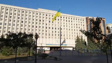 Ukrayna 'da seçimler: Kyiv' deki Ukrayna Merkez Seçim Komisyonu. Havadan