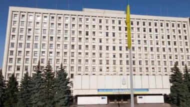 Ukrayna 'da seçimler: Kyiv' deki Ukrayna Merkez Seçim Komisyonu. Havadan