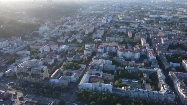 Kyiv - aerial view of the capital of Ukraine. Kiev — Stock Video