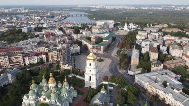 Kyiv - aerial view of the capital of Ukraine. Kiev — Stock Video