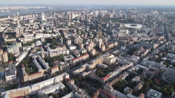 Киев - вид сверху на столицу Украины. Киев — стоковое видео