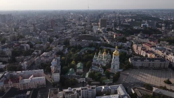 Kyiv - aerial view of the capital of Ukraine. Kiev — Stock Video