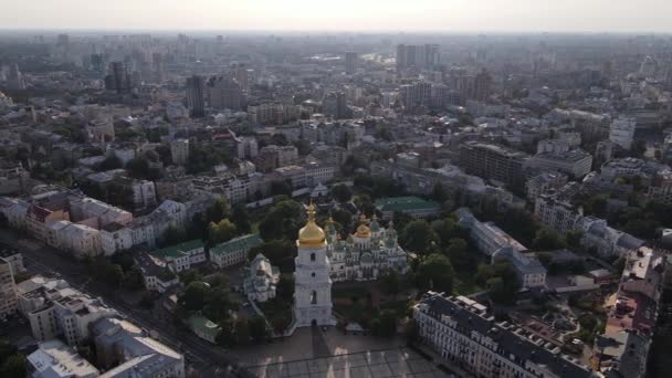 Kiev - vista aérea de la capital de Ucrania. Kiev — Vídeo de stock