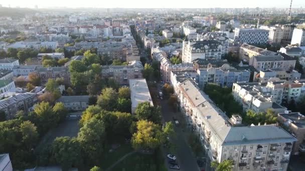 Κίεβο - εναέρια άποψη της πρωτεύουσας της Ουκρανίας. Κίεβο — Αρχείο Βίντεο