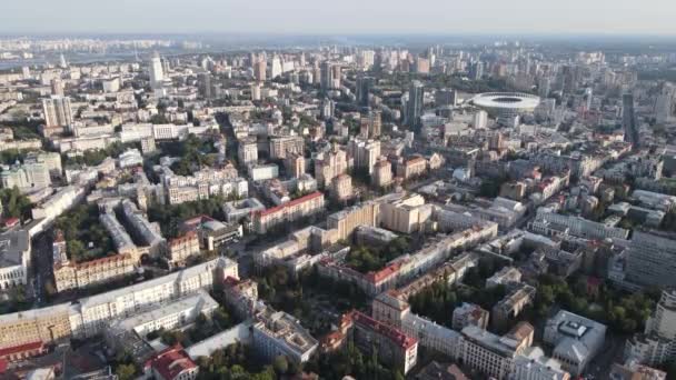 Киев - вид сверху на столицу Украины. Киев — стоковое видео
