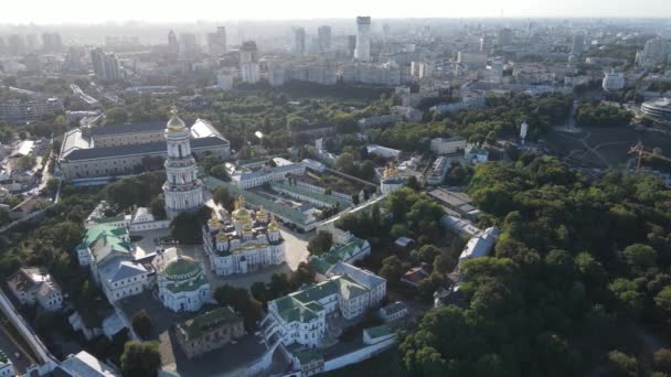 Paysage urbain de Kiev, Ukraine. Vue aérienne, Kiev. Mouvement lent — Video