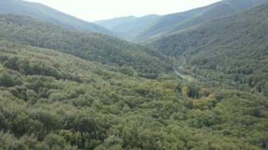 Ukrayna 'nın doğası: Karpatlar ağır çekim yapar. Hava görünümü