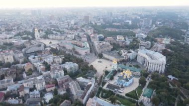 Kyiv - Ukrayna 'nın başkenti. Hava görüntüsü. Kiev