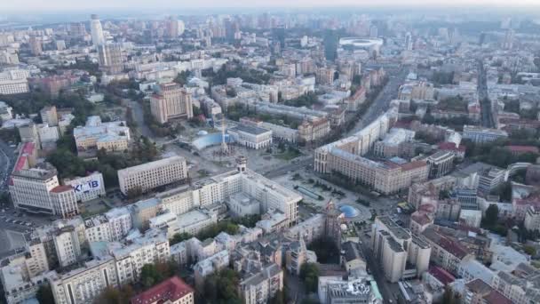 Kiev - la capital de Ucrania. Vista aérea. Kiev — Vídeos de Stock
