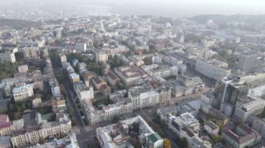 Kyiv - Ukrayna 'nın başkenti. Hava görüntüsü. Kiev
