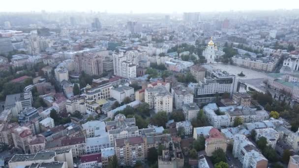 Kyiv - the capital of Ukraine. Aerial view. Kiev — Stock Video