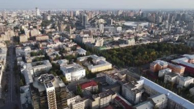 Kyiv - Ukrayna 'nın başkenti. Hava görüntüsü. Kiev