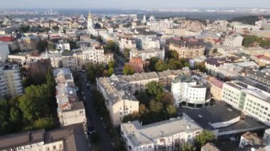 Kyiv - Ukrayna 'nın başkenti. Hava görüntüsü. Kiev
