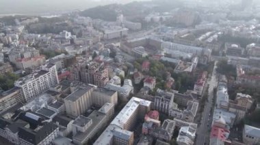 Kyiv - Ukrayna 'nın başkenti. Hava görüntüsü. Kiev