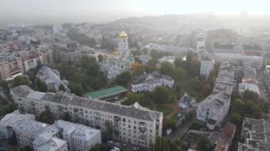 Kyiv - Ukrayna 'nın başkenti. Hava görüntüsü. Kiev