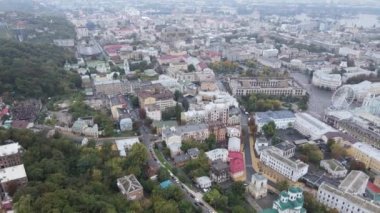 Kyiv - Ukrayna 'nın başkenti. Hava görüntüsü. Kiev