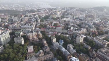 Kyiv - Ukrayna 'nın başkenti. Hava görüntüsü. Kiev