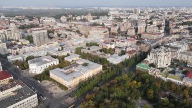 Kyiv - Ukrayna 'nın başkenti. Hava görüntüsü. Kiev