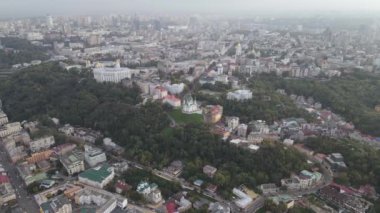 Kyiv - Ukrayna 'nın başkenti. Hava görüntüsü. Kiev