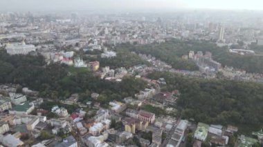 Kyiv - Ukrayna 'nın başkenti. Hava görüntüsü. Kiev